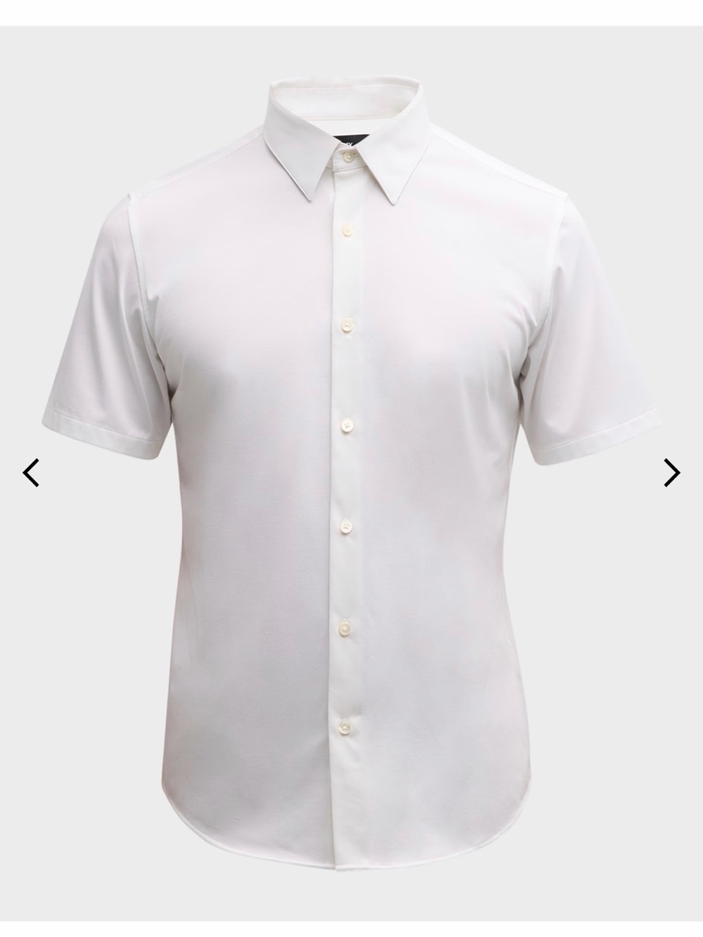Theory NWT men’s White Short-Sleeve Button-Down Shirt XL